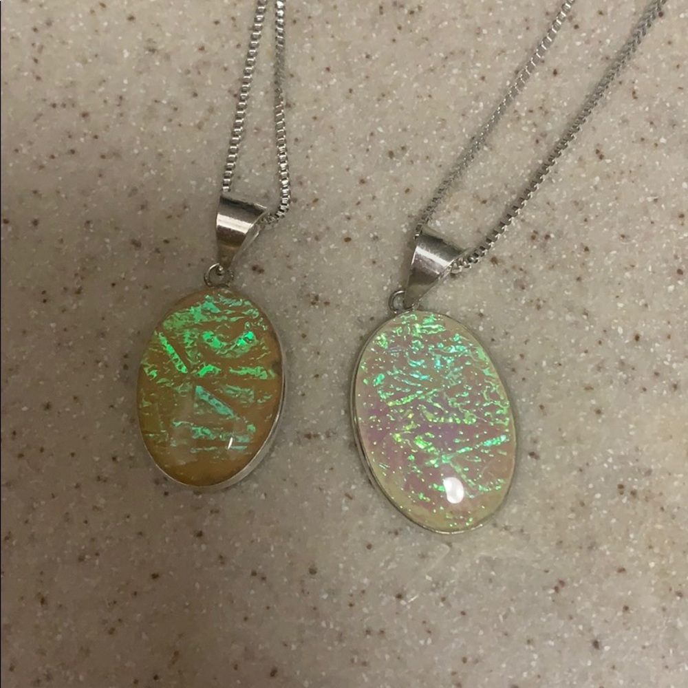 Light Pink Australian Opal Necklace